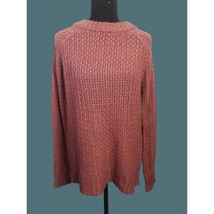 Cloth By Design Knit Crew Neck Sweater Women Size Small Cotton Blend